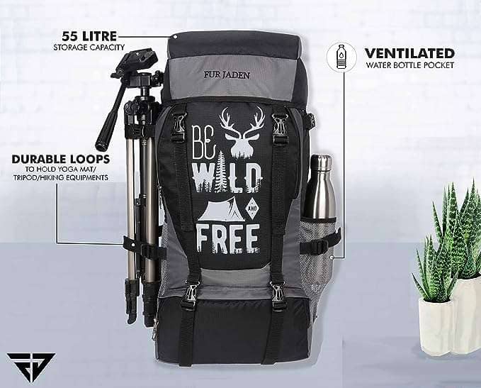 Travel Backpack Bag for Trekking and Hiking With Shoe Compartment